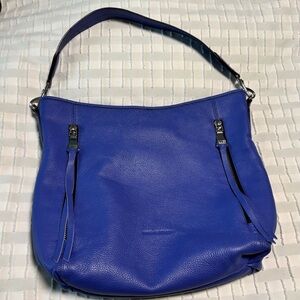 Aimee Kestenberg Royal Blue Hobo Shoulder Bag leather